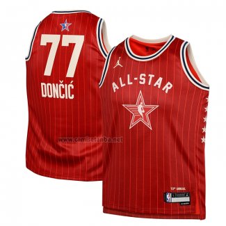 Camiseta Nino All Star 2024 Dallas Mavericks Luka Doncic #77 Rojo