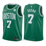 Camiseta Nino Boston Celtics Jaylen Brown #7 Icon 2017-18 Verde