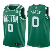 Camiseta Nino Boston Celtics Jayson Tatum #0 Icon 2017-18 Verde