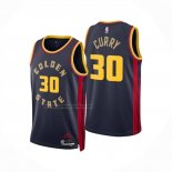 Camiseta Nino Golden State Warriors Stephen Curry NO 30 Ciudad 2024-25 Azul