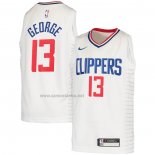 Camiseta Nino Los Angeles Clippers Paul George #2 Association 2020-21 Blanco