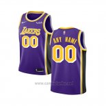 Camiseta Nino Los Angeles Lakers Personalizada Statement 2018-19 Violeta