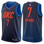 Camiseta Oklahoma City Thunder Carmelo Anthony #7 Statement 2017-18 Azul