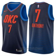 Camiseta Oklahoma City Thunder Carmelo Anthony #7 Statement 2017-18 Azul