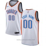 Camiseta Oklahoma City Thunder Personalizada 17-18 Blanco