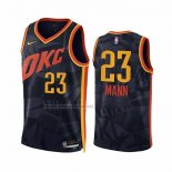 Camiseta Oklahoma City Thunder Tre Mann #23 Ciudad 2023-24 Negro