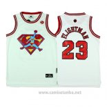 Camiseta Pelicula Flightman Superman #23 Blanco