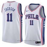 Camiseta Philadelphia 76ers Demetrius Jackson #11 Association 2018 Blanco