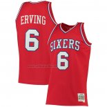 Camiseta Philadelphia 76ers Julius Erving #6 Mitchell & Ness 1982-83 Rojo