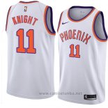 Camiseta Phoenix Suns Brandon Knight #11 Hardwood Classic 2018 Blanco