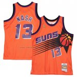 Camiseta Phoenix Suns Steve Nash NO 13 Mitchell & Ness 1996-97 Naranja