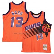 Camiseta Phoenix Suns Steve Nash #13 Mitchell & Ness 1996-97 Naranja