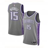 Camiseta Sacramento Kings Davion Mitchell #15 Ciudad 2022-23 Gris