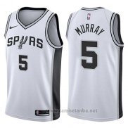 Camiseta San Antonio Spurs Dejounte Murray #5 Swingman Association 2017-18 Blanco
