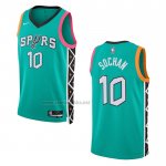 Camiseta San Antonio Spurs Jeremy Sochan #10 Ciudad 2022-23 Verde