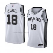 Camiseta San Antonio Spurs Marco Belinelli #18 Association 2018 Blanco2