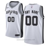 Camiseta San Antonio Spurs Personalizada 17-18 Blanco