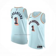 Camiseta San Antonio Spurs Victor Wembanyama #1 Ciudad 2024-25 Verde