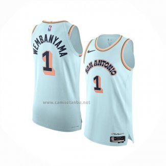 Camiseta San Antonio Spurs Victor Wembanyama #1 Ciudad 2024-25 Verde