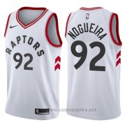 Camiseta Toronto Raptors Lucas Nogueira #92 Association 2017-18 Blanco