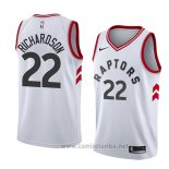 Camiseta Toronto Raptors Malachi Richardson #22 Association 2017-18 Blanco