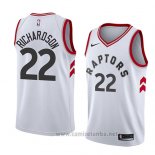 Camiseta Toronto Raptors Malachi Richardson #22 Association 2017-18 Blanco