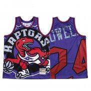 Camiseta Toronto Raptors Norman Powell #24 Mitchell & Ness Big Face Violeta