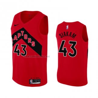 Camiseta Toronto Raptors Pascal Siakam #43 Icon 2020-21 Rojo