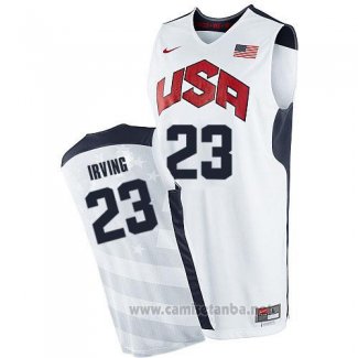 Camiseta USA 2012 Kyrie Irving #23 Blanco