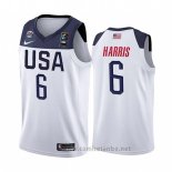 Camiseta USA Joe Harris #6 2019 FIBA Basketball World Cup Blanco