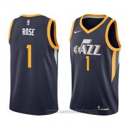Camiseta Utah Jazz Derrick Rose #1 Icon 2018 Azul