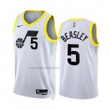 Camiseta Utah Jazz Malik Beasley #5 Association 2022-23 Blanco