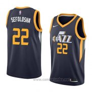 Camiseta Utah Jazz Thabo Sefolosha #22 Icon 2018 Azul