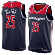 Camiseta Washington Wizards Austin Rivers #25 Statement 2018 Negro