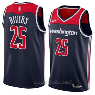 Camiseta Washington Wizards Austin Rivers #25 Statement 2018 Negro