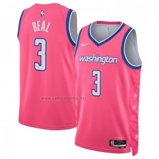 Camiseta Washington Wizards Bradley Beal #3 Ciudad 2022-23 Rosa