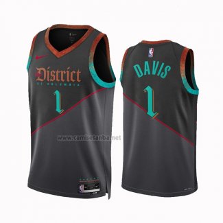 Camiseta Washington Wizards Johnny Davis #1 Ciudad 2023-24 Negro