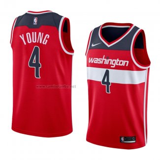 Camiseta Washington Wizards Mike Young #4 Icon 2018 Rojo