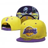 Gorra Los Angeles Lakers Lebron James & Kobe Bryant 9FIFTY Snapback Amarill Violeta