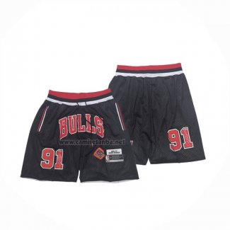 Pantalone Chicago Bulls Mitchell & Ness Just Don 1996-97 Negro