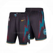 Pantalone Detroit Pistons Ciudad 2025-26 Negro
