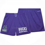 Pantalone Milwaukee Bucks Mitchell & Ness Hardwood Classics Violeta