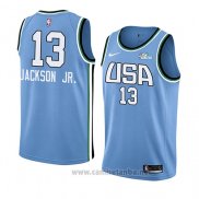 Camiseta 2019 Rising Star Jaren Jackson Jr. #13 World Azul