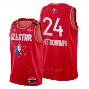 Camiseta All Star 2020 Milwaukee Bucks Giannis Antetokounmpo #24 Rojo