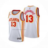 Camiseta Atlanta Hawks Bogdan Bogdanovic NO 13 Association 2024-25 Blanco
