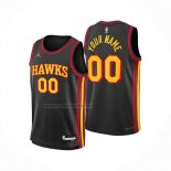 Camiseta Atlanta Hawks Personalizada Statement 2024-25 Negro