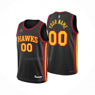 Camiseta Atlanta Hawks Personalizada Statement 2024-25 Negro