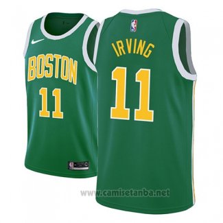 Camiseta Boston Celtics Kyrie Irving #11 Earned 2018-19 Verde