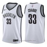 Camiseta Brooklyn Nets Allen Crabbe #33 Association 2017-18 Blanco