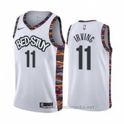 Camiseta Brooklyn Nets Kyrie Irving #11 Ciudad 2019-20 Blanco